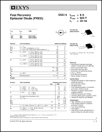 Click here to download DSEI8-06 Datasheet