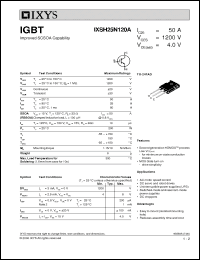 Click here to download IXSH25N120A Datasheet