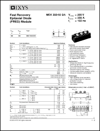 Click here to download MEK350-02DA Datasheet