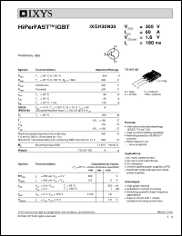 Click here to download IXGH30H30 Datasheet