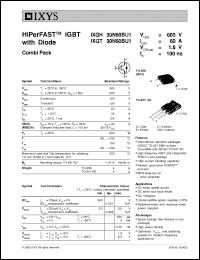 Click here to download IXGH30N60BU1 Datasheet