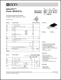 Click here to download IXFK72N20 Datasheet