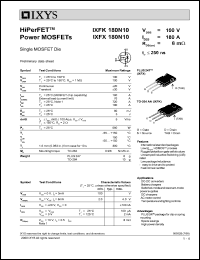 Click here to download IXFK180N10 Datasheet