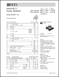 Click here to download IXFN24N100 Datasheet