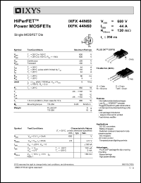 Click here to download IXFK44N60 Datasheet