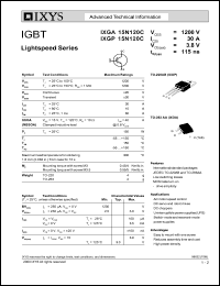 Click here to download IXGA15N120C Datasheet