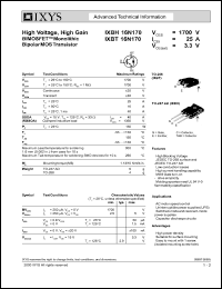 Click here to download IXBT16N170 Datasheet