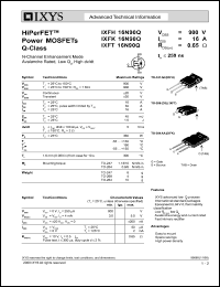 Click here to download IXFH16N90 Datasheet