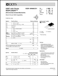 Click here to download IXSR40N60CD1 Datasheet