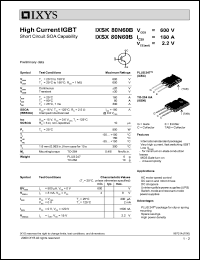 Click here to download IXSK80N60 Datasheet