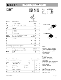 Click here to download IXGP4N100 Datasheet