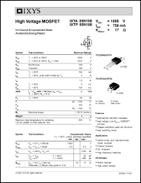 Click here to download IXTP05N100 Datasheet