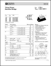 Click here to download VUO50-08NO3 Datasheet