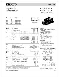Click here to download MDD220-12N1 Datasheet