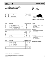 Click here to download DSSK60-0045 Datasheet