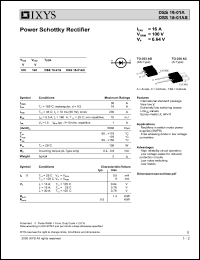 Click here to download DSS16-01 Datasheet
