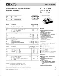 Click here to download DSEP2X61-06 Datasheet