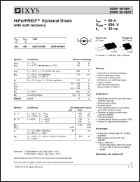 Click here to download DSEP60-06 Datasheet