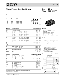 Click here to download VUO28-06NO7 Datasheet