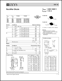Click here to download DSI30-08 Datasheet