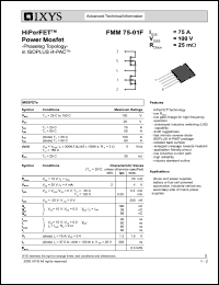 Click here to download FMM75-01 Datasheet