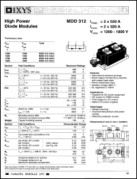 Click here to download MDD312-12IO1 Datasheet