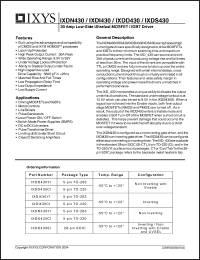 Click here to download IXDD430 Datasheet