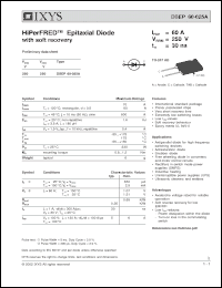 Click here to download DSEP60-025A Datasheet