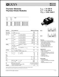 Click here to download MCC312-14IO1 Datasheet