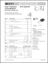 Click here to download IXTR200N10P Datasheet
