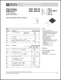 Click here to download IXBF40N160 Datasheet