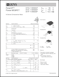 Click here to download IXTQ110N055P Datasheet