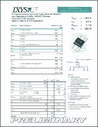 Click here to download IXZ308N120 Datasheet