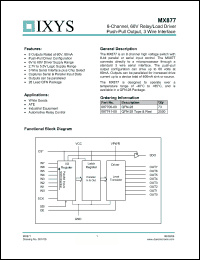 Click here to download MX877 Datasheet
