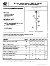 Click here to download BY127 Datasheet