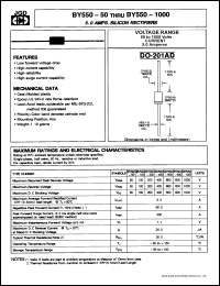 Click here to download BY550-1000 Datasheet