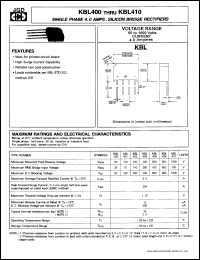Click here to download KBL401 Datasheet