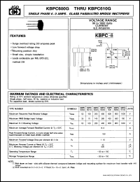 Click here to download KBPC601G Datasheet