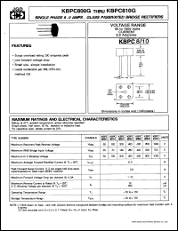 Click here to download KBPC808G Datasheet