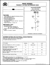 Click here to download P6KE200 Datasheet