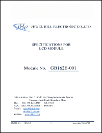 Click here to download GB162EHGBBMLA-V02 Datasheet