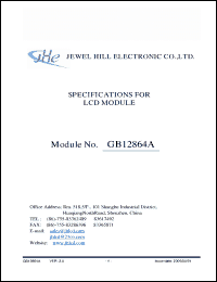 Click here to download GB12864AHYBBMLA-V01 Datasheet