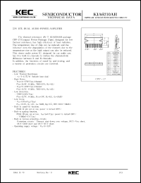 Click here to download KIA6210 Datasheet