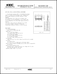 Click here to download KIA6221 Datasheet