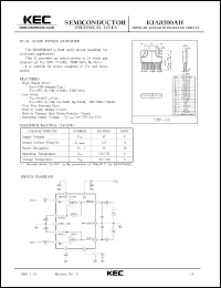 Click here to download KIA8200AH Datasheet