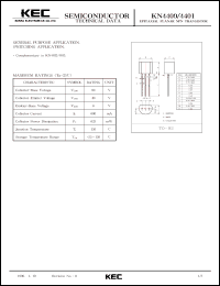 Click here to download KN4400 Datasheet