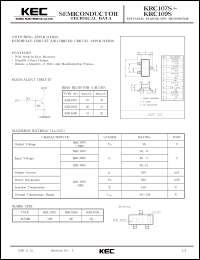 Click here to download KRC108S Datasheet