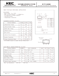 Click here to download KTA1660 Datasheet