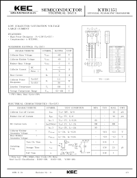 Click here to download KTB1151 Datasheet