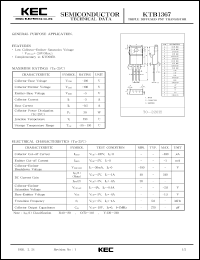 Click here to download KTB1367 Datasheet